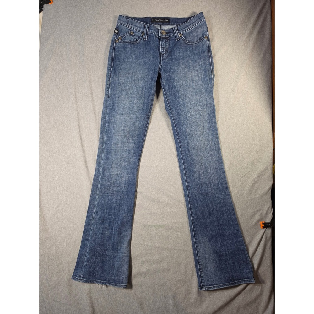 Rock & Republic Kasandra‎ Bootcut Jeans Medium Wash Blue Denim Size 4M R010353